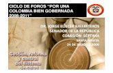 CICLO DE FOROS “POR UNA COLOMBIA BIEN …static.iris.net.co/semana/upload/documents/Doc-1926_2009724.pdf · Desvincular cuenta ECAT del Presupuesto General de la PROPUESTAS FINANCIACIÓN