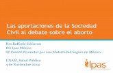 Las aportaciones de la Sociedad Civil al debate sobre el …paginas.facmed.unam.mx/deptos/sp/wp-content/uploads/2013/... · 2016-05-12 · • El 22% de las hospitalizaciones fueron