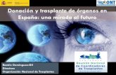 Donación y trasplante de órganos en España: una … · Beatriz Domínguez-Gil Directora Organización Nacional de Trasplantes Donación y trasplante de órganos en España: una