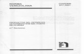  · norma venezolana productos del petrÓleo. determinaciÓn del punto de fluidez (1 ra revisión) covenin 877:2001 fondonorma