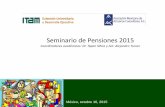 Seminario de Pensiones 2015 - icpr.itam.mxicpr.itam.mx/Seminario2015/Fernando_Mayans_Seminario_ITAM_2015.pdf · Se concluyó que el sistema de pensiones de reparto es inviable, mantenerlo