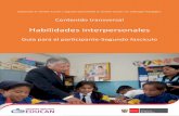 Habilidades interpersonales - Minedu · Diplomado en Gestión Escolar y Segunda Especialidad en Gestión Escolar con Liderazgo Pedagógico Contenido transversal Habilidades interpersonales