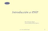 Introducción a PHP - laurel.datsi.fi.upm.eslaurel.datsi.fi.upm.es/~ssoo/DAW/PresentaDAW05-06/10_php.pdfpara el desarrollo de aplicaciones web ... – Multiplataforma: U*x, ... Array