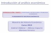 Introducción al análisis económico - gabrieloddone.com · CHILE 2010) OA´ OA p p1 E´ n E p0 DA ... • Los ciclos económicos se producen a raíz de variaciones en la oferta