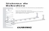 SISTEMA DE BEBEDERO folleto b-n - lubmesam.com.mx DE INSTALACION 2011.pdf · Alinie el tubo por debajo del perfil de aluminio. 2. Corte 8 pulgadas (203mm) en la parte me-dia del tubo