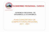 GOBIERNO REGIONAL CUSCO - aebr.eu · Especializar y diversificar la producción, mediante el desarrollo de cadenas productivas estratégicas regionales y ... Revaloración de la producción