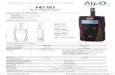 Velocidad del aire | Presión | Humedad | Caudal de …casella-es.com/wp-content/uploads/2014/10/HD50-Casella.pdf · Kimo Instruments realiza la verificación, el mantenimiento y