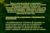 TEMA 3: ORGANIZACIÓN DE LA SEGURIDAD Y …jaimegranada.com/pdf/centhosp3.pdf · • El funcionamiento de un Hospital es continuo, no existen horas de cierre o descanso, incluso resulta