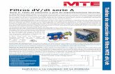 Filtros dV/dt serie A - mtecorp.com · Entre los usos comunes se encuentran los siguientes: • Bombas sumergibles • Equipo HVAC • Líneas de automatización de procesos • Proteja