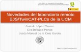 Novedades del laboratorio remoto EJS/TwinCAT-PLCs …disa.us.es/cea/toledo2013/LaboratorioEJSTwinCAT2013.pdf · PID DOF: Control por cancelación de polos y ceros Identificación