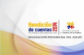 DELEGACION PROVINCIAL DEL AZUAY - … · • 3 centros de voluntario juvenil en los cantones de Cuenca, Oña, y Zhidmad, Gualaceo. • Formación del Centro Nacional de Voluntariado.