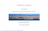 Subespacios invariantes - garf.ub.esgarf.ub.es/JC/LaMangaBeamer.pdf · Indice 1 El problema Historia dimE