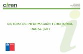 SISTEMA DE INFORMACIÓN TERRITORIAL RURAL … · •estudio agrologico de suelos y capacidad de uso del suelo