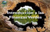 Introducción a las Finanzas Verdes - thegef.org verdes.pdf · Las finanzas verdes son más que el financiamiento climático, también incluyen temas relacionados con la tierra, los