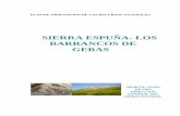 SIERRA ESPUÑA- LOS BARRANCOS DE GEBAS · La Memoria Descriptiva del Plan de Ordenación de Recursos Naturales de Sierra Espuña se concibe como un documento que ofrece de forma sintética