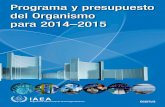 Programa y presupuesto del Organismo para 2014–2015 · 2013-08-20 · El programa y presupuesto para 2014–2015 en síntesis ... operativo anual ... 5,5 millones de euros en el