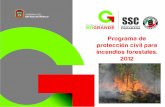 Programa de protección civil para incendios forestales, … · Acciones para la prevención de incendios forestales 13 Actividades a realizar antes y durante el periodo de estiaje