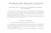 TÉCNICAS DEL MASAJE (3ª Parte) - Grupo Barcelona ...gbmoim.org/wp-content/uploads/2015/04/TECNICAS-DEL-MASAJE-III.pdf · Toda sesión de masaje debe comenzar por la palpación exploratoria