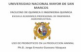 UNIVERSIDAD NACIONAL MAYOR DE SAN MARCOSreddeperuanos.com/eci2015v/000usodeprobioticos.pdf · Enterococcus faecium) en el engorde y sanidad de cuyes (Guevara y Flores, 2013) Parámetros