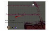 Curso viticultura e enología DA EGAP - …mediorural.xunta.gal/fileadmin/arquivos/investigacion/transferen... · Curso viticultura e enología DA EGAP Importancia do análise organoléptico