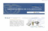 CERTIFICADOS DE CALIBRACIÓN · 2018-02-02 · Requisitos específicos para los certificados de calibración. Además de los requisitos anteriores, los certificados de calibración