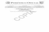 PERIÓDICO OFICIAL - portalestamaulipas.gob.mx · General Manuel González Aldama, dueño de la hacienda del Cojo. ... que por su originalidad mereció ser estampado en el escudo