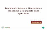 Manejo del Agua en Operaciones Yanacocha y su …agrominperu.com/publicaciones/2018/junio/5. Empleo y...6 E S AGUAS DE INFILTRACIÓN AGUAS DE ESCORRENTÍA AGUAS SUBTERRANEAS AGUAS
