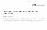 Temporada de ciclones en México - redesclim.comredesclim.com/CentroVirtual/Divulgacion/Temporada_De_Ciclones... · Si aumenta la lluvia y la nubosidad, ... (OMM), se miden condiciones
