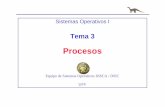 Procesos - Redes-Linux.comredes-linux.com/apuntes/so1/teoria/tema3.pdf · Sistemas Operativos. 5ª ed.Tema 4?W. Stallings. Sistemas Operativos 2ª ed.?Tema 3. Sistemas Operativos