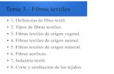 Tema 3.- Fibras textiles - IES Alfonso X el Sabio - Toledoiesalfonsox.es/wp-content/uploads/2017/12/textilesF-1.pdf · Fibras textiles. Una fibra textil es aquella que una dimensión