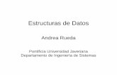 Estructuras de Datos - sophia.javeriana.edu.corueda-andrea/estrDato/docs/01... · Estructuras de Datos Andrea Rueda Pontificia Universidad Javeriana Departamento de Ingeniería de