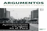 a lo urbano en el Perú - Revista Argumentosrevistaargumentos.iep.org.pe/wp-content/uploads/2017/10/Revista... · Metáfora y realidad de la independencia en el Perú, de Heraclio
