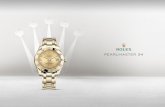 Reloj Rolex Pearlmaster 34: Oro amarillo de 18 quilates ... · de arena, mientras que otras son hermosamente lacadas. Los motivos en relieve se logran mediante mecanizado o electroformado.