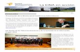 La EINA en acción - Inicio - Escuela de Ingeniería y …eina.unizar.es/archivos/2013_2014/Boletin/2/EINA Boletin 2.pdf · "Reflexiones sobre el asco Histórico de Zaragoza". Ese