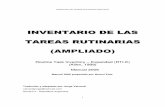 INVENTARIO DE TAREAS RUTINARIAS (AMPLIADO)terapia-ocupacional.com/articulos/Inventario_Tareas... · 2011-08-08 · INVENTARIO DE TAREAS RUTINARIAS ... razonable de los progresos en