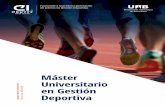 Máster Universitario en Gestión Deportiva · Fomentamos el trabajo colaborativo y la transferencia de los contenidos a situaciones concretas de la gestión deportiva (metodologías