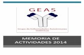 memoria GEAS 2014 v4 - fesemi.org · Nava-Mateos J, Díaz-López B, Morera-Morales ML, Gheitasi H, Retamozo S, Ramos-Casals M; on behalf of the SS Study Group, Autoimmune Diseases