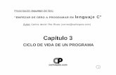 Capítulo 3 - CarlosPes.com · Presentación resumen del libro: "EMPEZAR DE CERO A PROGRAMAR EN lenguaje C" Autor: Carlos Javier Pes Rivas (correo@carlospes.com) 2 ... 6 3.1 INTRODUCCIÓN