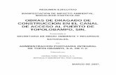 OBRAS DE DRAGADO DE CONSTRUCCION EN EL CANAL DE …sinat.semarnat.gob.mx/dgiraDocs/documentos/sin/resumenes/2007/25… · ESTABLECE LAS CARACTERISTICAS DE LOS RESIDUOS PELIGROSOS,