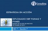 ESTRATEGIA EN ACCIÓN DIPLOMADO NIIF … de flujos... · 2017-09-14 · diplomado niif plenas y pymes estado de flujos de efectivo septiembre de 2017 nic 7 –sección 7 estrategia