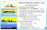 SESIÓN OCTUBRE 2016 - JUEVES 27 - 10:00 · Sangre COLEGIO DE LOS P.P. ESCOLAPIOS DE GETAFE (1.936–1.940) José María Real Pingarrón. ... hay una reseña a FELIPE DE ÁFRICA en