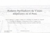 Radares Perfiladores de Viento empleados en el Perújro.igp.gob.pe/subwebs/200604_tallerradares/documents/flores... · capa límite en el norte del Perú. • Rango de medición:
