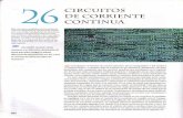CIRCUITOS DE CORRIENTE CONTINUA - …fisica/Capitulo 26 Sears.pdf · Hay circuitos complejos en el corazón de todos los dispositivos electrónicos moder nos. Las sendas conductoras