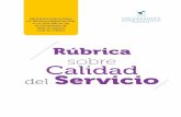 Rúbrica sobre Calidad del Servicio - vtte.utem.clvtte.utem.cl/wp-content/uploads/sites/2/2016/07/rubrica-calidad... · índice Antecedentes Conceptos generales y estructurales de