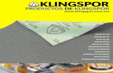 PRODUCTOS DE KLINGSPOR - …exposicionesvirtuales.com/so_images/10328/Klingspor.pdf · Lija de una variedad de materiales para conseguir los mejores resultados para su producto final.