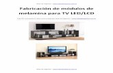 Fabricación módulos de melamina para mueble de TV · melamina para TV LED/LCD ... Este PDF acompaña el video curso creado ... Fabricación módulos de melamina para mueble de TV