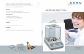 2013 - ANCOLTEC SOLUCIONES INDUSTRIALES … · ta de sensores de medición para determinar el peso, fabricados de un bloque de aluminio. ... Las balanzas analíticas KERN que cuentan