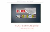 Plan estratégico 2015-2019 - Universidad Americana · INDIRA MUÑOZ Coordinadora de Registros Académicos GELCYS MOSCOSO A. Coordinadora de Evaluación y Acreditación . Plan estratégico