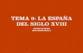 TEMA 9: LA ESPAÑA DEL SIGLO XVIII · TEMA 9: LA ESPAÑA DEL SIGLO XVIII HISTORIA DE ESPAÑA IRENE ROGERO MORILLA. 1. LA GUERRA DE SUCESIÓN Y EL SISTEMA DE UTRECHT La Guerra de Sucesión