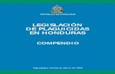 LEGISLACIÓN DE PLAGUICIDAS EN HONDURAS - …colprocah.com/wp-content/uploads/2011/08/COMPENDIO... · LEGISLACIÓN DE PLAGUICIDAS AGRADECIMIENTO Un agradecimiento a las siguientes